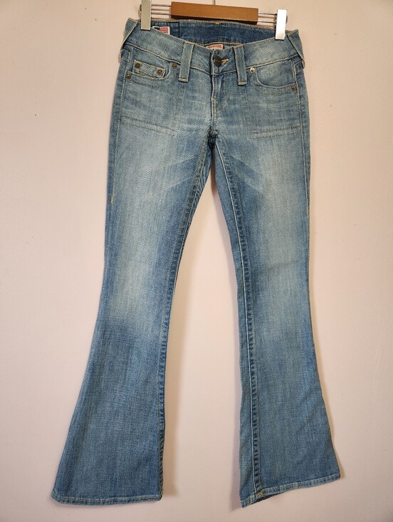 True Religion Denim - Vtg True Religion Caroline Low Rise Flare Jeans Rare Mermaid Patch Y2K 26 34